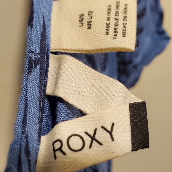 Roxy | Blue Heaven Lirely Floral A-Line Mini Dress in Large - Picture 7 of 11